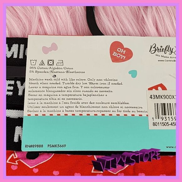 💕 NWT Disney 3-Pack Hipsters Cotton Stretch XL #7179 💕 - Picture 2 of 5